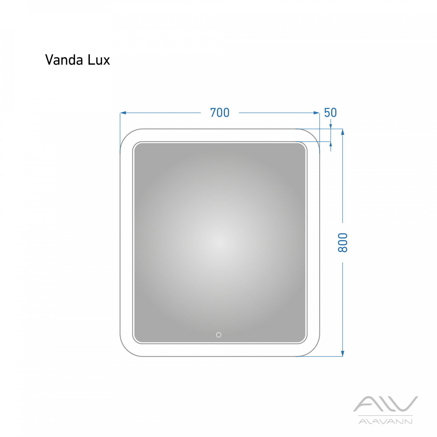 Зеркало Vanda Lux 70 с подсветкой